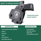 Sig Sauer P365 XL Open Carry OWB Paddle Holster,Fit P365 P365 XL P365 SAS P365X P365.380 ACP P365 ROSE.380 ACP Kydex Holster with Red Dot Cut, Right Hand | WARRIORLAND