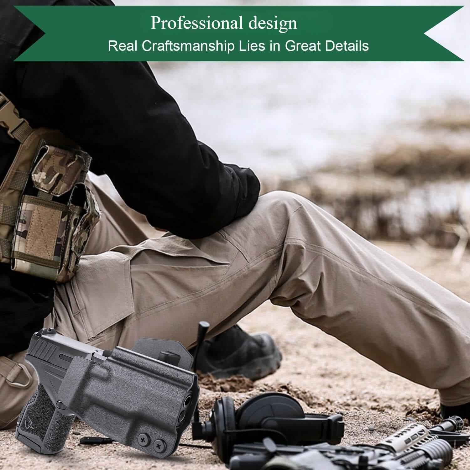Taurus GX4 OWB Kydex Paddle Holster Appendix Open Carry Fully Trigger Guard with Red Dot Optics Cut | WARRIORLAND