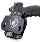 Walther PPS M2 OWB Holster Kydex Made Optics Cut: Walther PPS M2 Pistol, Outside Waistband Open Carry PPS M2 Holster with 1.75 Inch Paddle, Adj. Retention & Cant, Right Hand|WARRIORLAND - WARRIORLAND