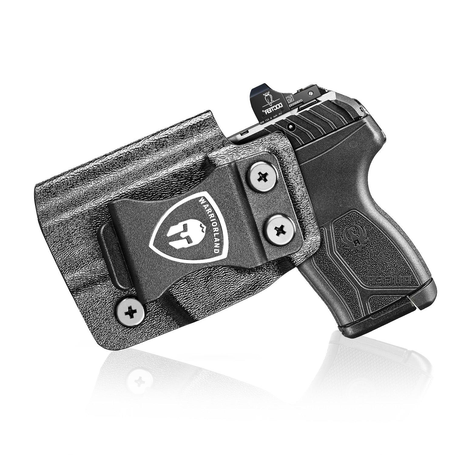 Ruger LCP MAX Holster IWB Kydex Holster Optics Cut: Ruger LCP Max .380 Pistol, Inside Waistband Appendix Carry MAX .380 Holster, Adj. Retention & Cant, Right/Left Hand Optional|WARRIORLAND - WARRIORLAND