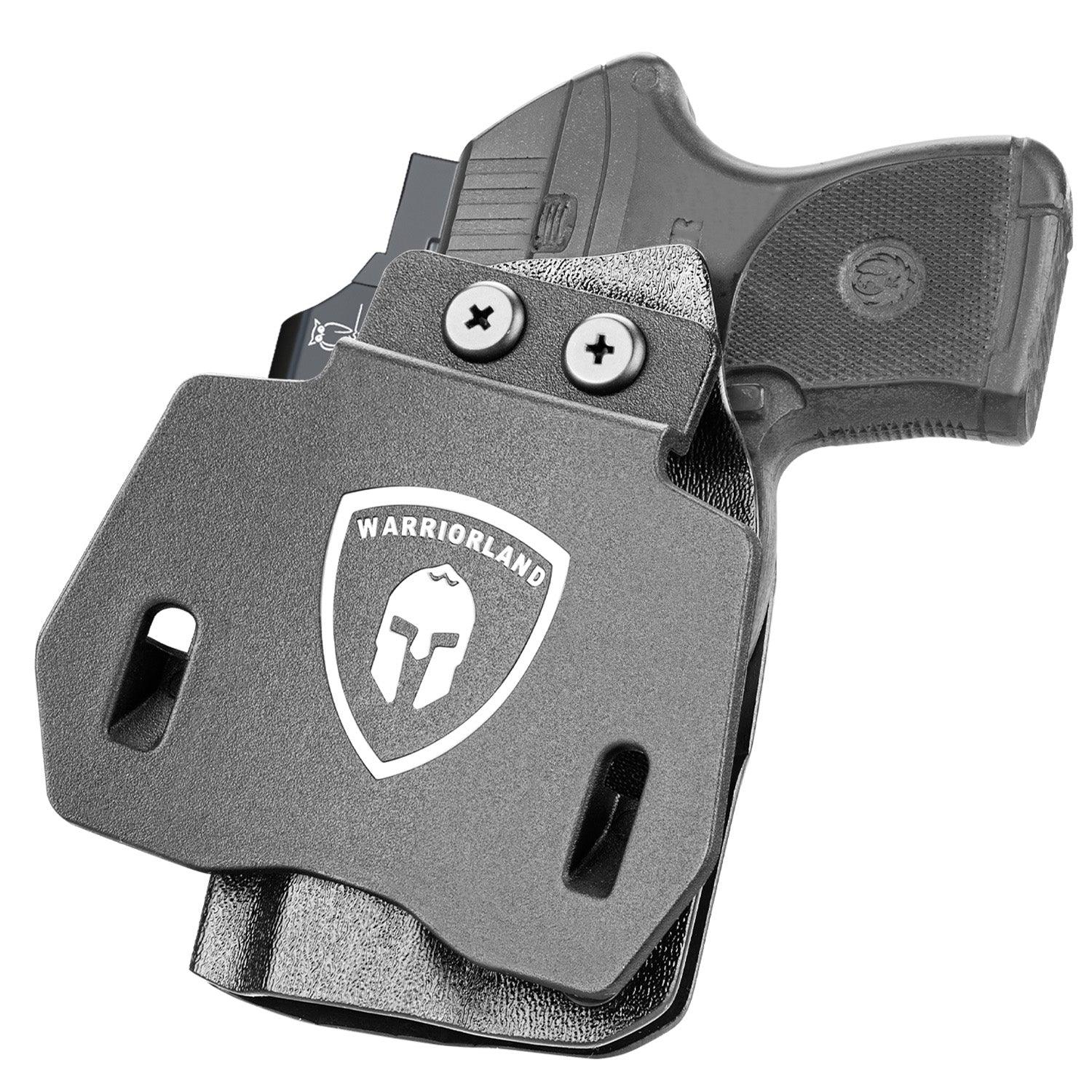 OWB Holster Optics Cut Fit Ruger LCP Max Pistol, Outside Waistband Open Carry Max .380 Holster with 1.75 Inch Paddle, Adj. Retention & Cant, Right Hand|WARRIORLAND - WARRIORLAND
