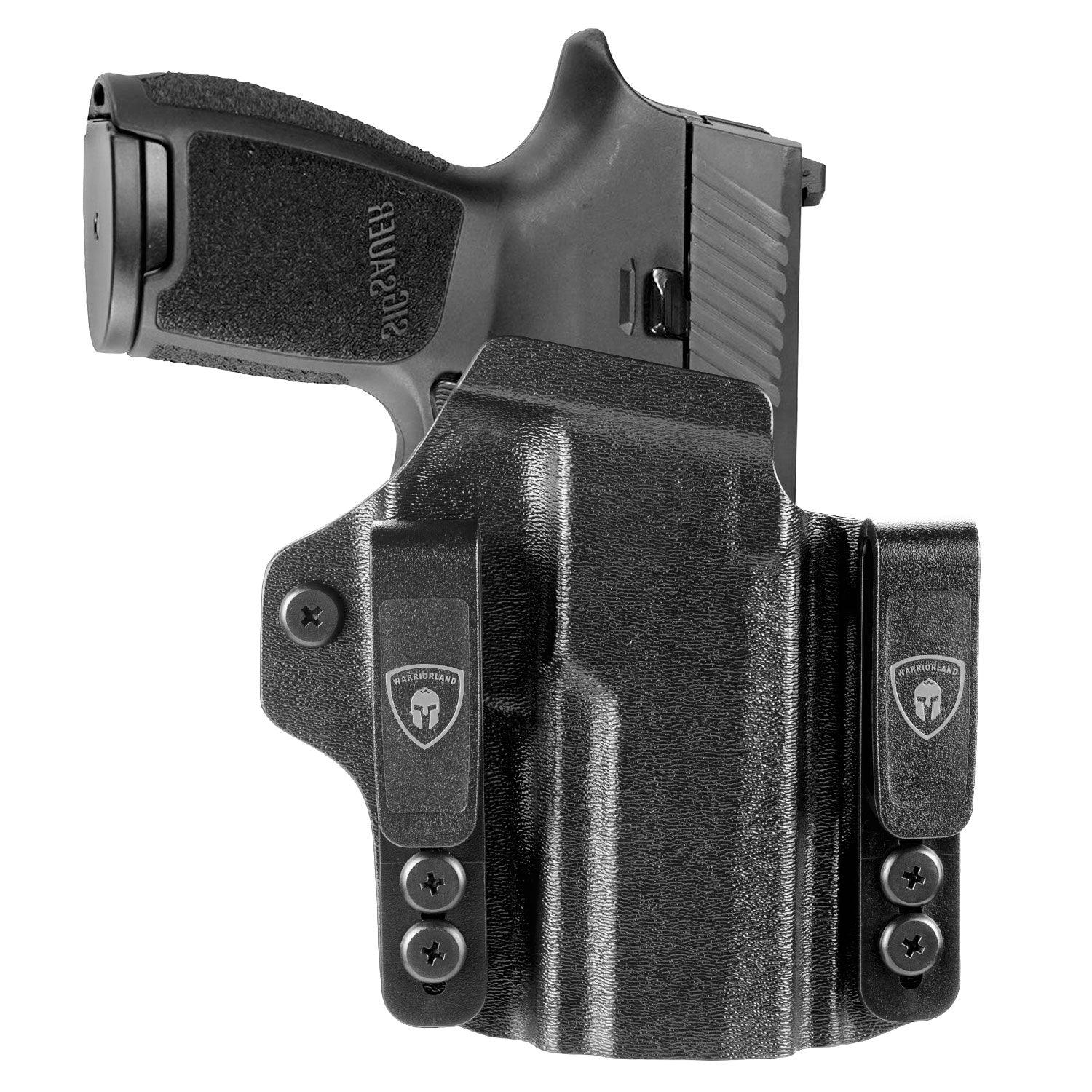 Sig P320 M18 & P320 M17 IWB & OWB Convertible Holster Optics Cut: Sig Sauer P320 Compact M18 & P320 Full Size M17, IWB OWB Combo Holster P320, 1.75 Belt Clip, Adjustable Ride Height, Right Hand - WARRIORLAND
