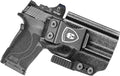 IWB Kydex Holster with Claw Attachment and Optic Cut Fit Smith & Wesson M&P Shield 9mm EZ / .380 EZ Pistol, Inside Waistband Appendix Carry M&P 9mm Shield EZ Holster, Adj. Cant & Retention|WARRIORLAND - WARRIORLAND