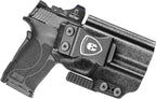 IWB Kydex Holster with Claw Attachment and Optic Cut Fit Smith & Wesson M&P Shield 9mm EZ / .380 EZ Pistol, Inside Waistband Appendix Carry M&P 9mm Shield EZ Holster, Adj. Cant & Retention|WARRIORLAND - WARRIORLAND