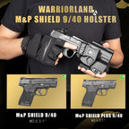 IWB Kydex Holster with Claw Attachment and Optic Cut Fit Smith & Wesson M&P Shield 9mm / .40 Pistol, Inside Waistband Appendix Carry M&P Shield 9mm Holster, Adj. Cant & Retention, Right|WARRIORLAND - WARRIORLAND