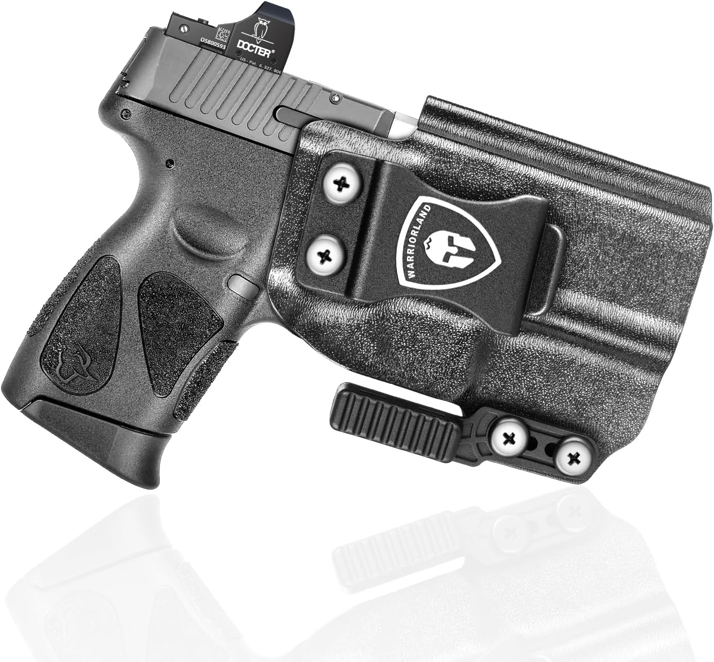 IWB Kydex Holster with Claw Attachment and Optic Cut Fit Taurus G2C Taurus G3C Taurus G3C TORO Taurus G3 Taurus PT111 Millennium G2 Taurus PT140 Millennium G2 Holster, Adj. Cant & Retention, Right Hand|WARRIORLAND - WARRIORLAND