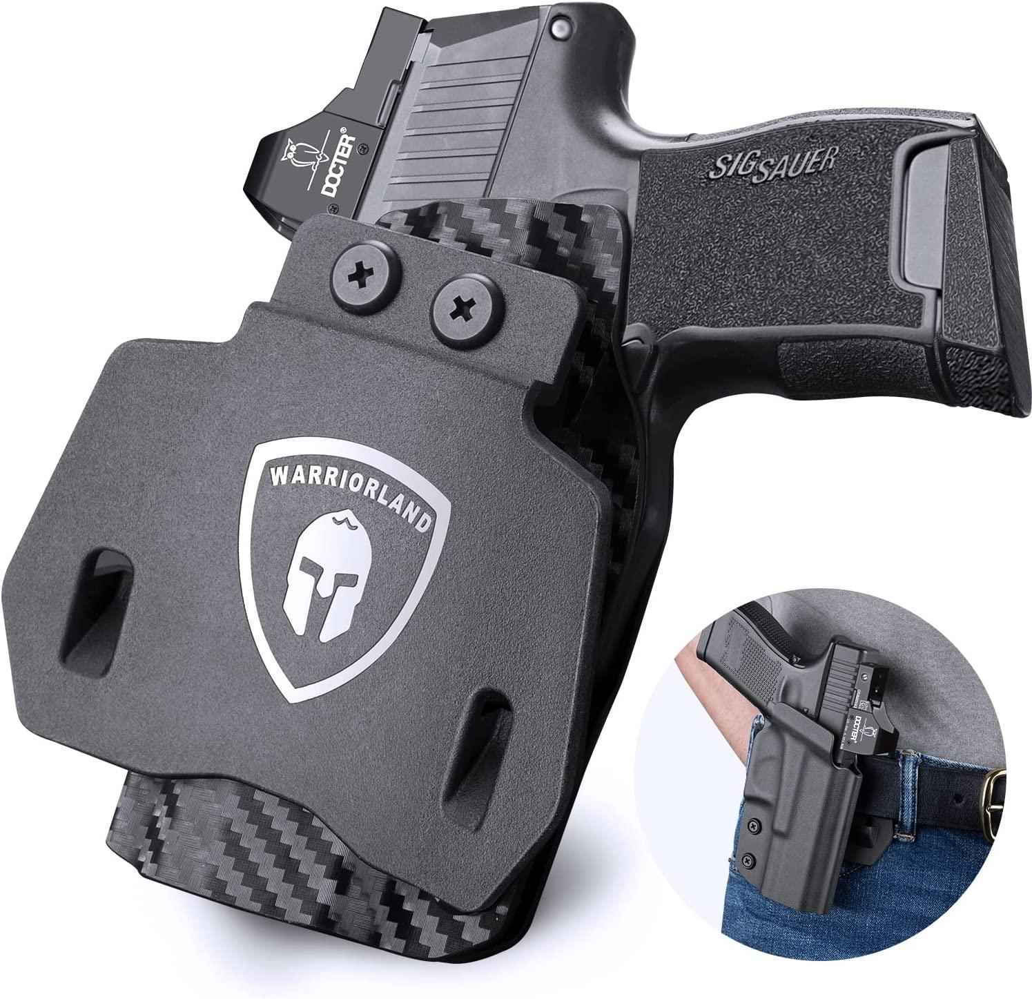 Open Carry OWB Paddle Holster Kydex for Sig Sauer P365 P365 XL P365 SAS P365X P365.380 ACP P365 ROSE.380 ACP Pistol with Red Dot Trigger Guard | WARRIORLAND