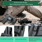 IWB Kydex Glock 43 Holster with Adjustable Ride Height and Metal Belt Clip | WARRIORLAND