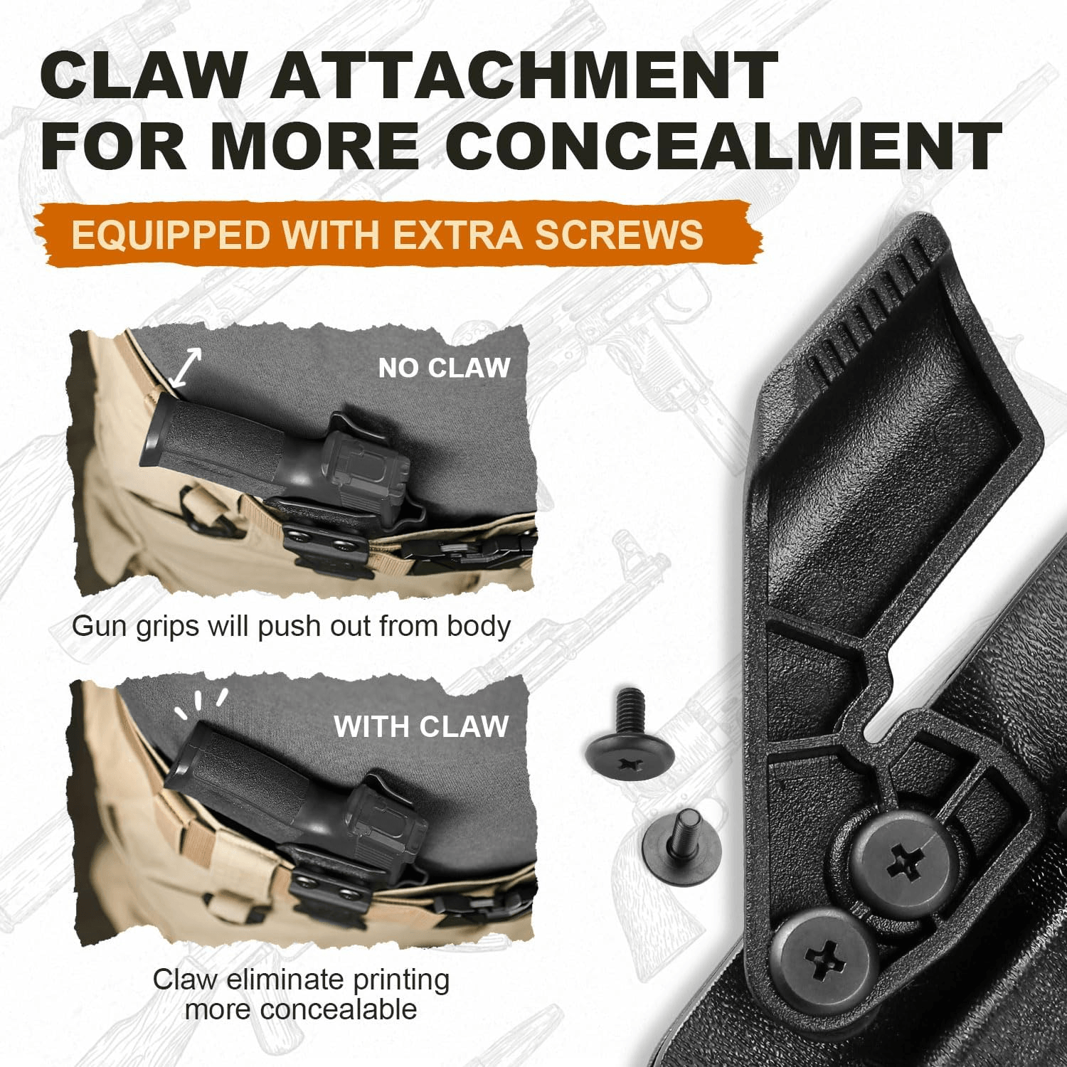 P365 X Macro Holster IWB Kydex Holster Optics Cut Fit: Sig Sauer P365-XMACRO, Inside Waistband Appendix Carry Holster Sig P365 X Macro, Adj. Retention & Cant, Right Hand|WARRIORLAND - WARRIORLAND