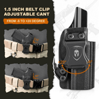 P365 X Macro Holster IWB Kydex Holster Optics Cut Fit: Sig Sauer P365-XMACRO, Inside Waistband Appendix Carry Holster Sig P365 X Macro, Adj. Retention & Cant, Right Hand|WARRIORLAND - WARRIORLAND