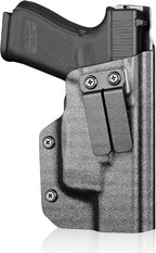IWB Kydex Holster for Glock 19 with TLR6, Fit Glock 17/19 Gen 3-5, 23/32 Gen 3-4& 19X/ 44/45, Inside Waistband Conceal Carry, Adj. Cant & Retention, Right Hand - WARRIORLAND