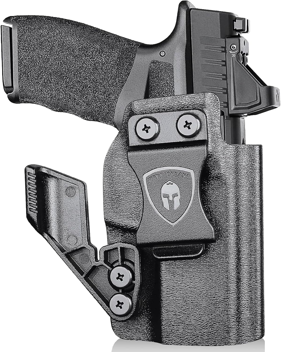 WARRIORLAND IWB Kydex Holster Optic Cut & Claw Compatible with Springfield Hellcat Pro, Inside Waistband Conceal Carry, Adj. Cant and Retention, Right Hand - WARRIORLAND