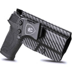Carbon Fiber Kydex Smith & Wesson M&P Shield 9mm 380 EZ IWB Holster  | WARRIORLAND