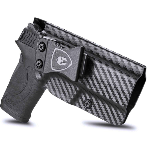 Carbon Fiber Kydex Smith & Wesson M&P Shield 9mm 380 EZ IWB Holster  | WARRIORLAND