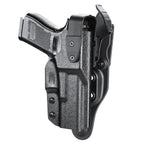 Glock 19  Holster Level II Retention w/Hook Guard & Rotating Hood: Glock 17 Gen3-5 G19 Gen3-5  G19X  G23 Gen3-4  G26 Gen3-5   G32 Gen3-4  G34 Gen3-5   G44  G45, 2.25 , Adj. Retention & Ride Height, Right Hand|WARRIORLAND - WARRIORLAND