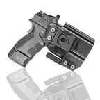 IWB Kydex Holster with Claw Attachment and Optic Cut Fit Springfield XD-S 3.3'' Pistol, Inside Waistband Appendix Carry XDS Holster, Adj. Cant & Retention, Right Hand|WARRIORLAND - WARRIORLAND