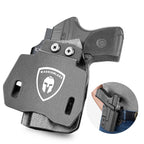 OWB Holster Optics Cut Fit Ruger LCP Max Pistol, Outside Waistband Open Carry Max .380 Holster with 1.75 Inch Paddle, Adj. Retention & Cant, Right Hand|WARRIORLAND - WARRIORLAND