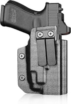 IWB Kydex Holster for Glock 19 with TLR7/ TLR7A, Fit Glock 17/19 Gen 3-5, 23/32 Gen 3-4 & 19X/ 44/45, Inside Waistband Conceal Carry, Optic Cut, Adj. Cant & Retention, Right Hand - WARRIORLAND