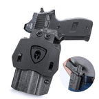 Sig P226 Holster OWB Kydex Holster Optics Cut: Sig Sauer P226 LEGION'' Pistol, Outside Waistband Open Carry P226 Holster with 1.75 Inch Paddle, Adj. Retention, Right Hand|WARRIORLAND - WARRIORLAND