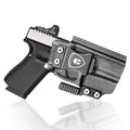 IWB Kydex Holster with Claw and Optic Cut: Glock 17/19/26/34 Gen3-5、Glock 17/19 Gen 4-5 MOS、Glock 23/32 Gen3-4,G19X G26 Gen5 MOS G34 Gen5 MOS G44 G45 G45 MOS Inside Waistband Appendix Carry G19 Holster, Adj. Cant & Retention, Right Hand|WARRIORLAND - WARRIORLAND