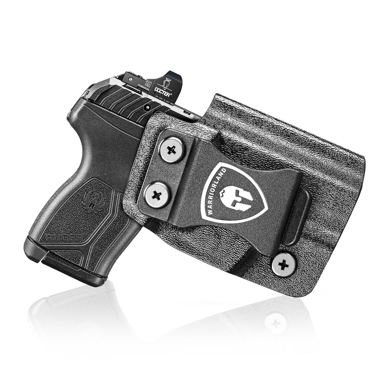 Ruger LCP MAX Holster IWB Kydex Holster Optics Cut: Ruger LCP Max .380 Pistol, Inside Waistband Appendix Carry MAX .380 Holster, Adj. Retention & Cant, Right/Left Hand Optional|WARRIORLAND - WARRIORLAND