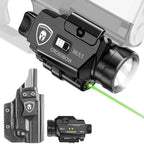 Universal Light Laser Combo with Glock 21 / G20/G22/G23 Gen 3 4 5 & G34 Gen 4 Holster, Tactical Green Laser Light USB Rechargeable, Screen Displays Battery Status, Crossbow MA1 w/ G21 Holster|WARRIORLAND - WARRIORLAND