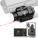 WARRIORLAND MB1 Pistol Light and Custom Kydex Holster, Fit for Sig Sauer P320 Compact M18, Compact 500 Lumens Universal Rail Mounted Tactical Weapon Light with Red Laser & White LED, Power Indicator - WARRIORLAND