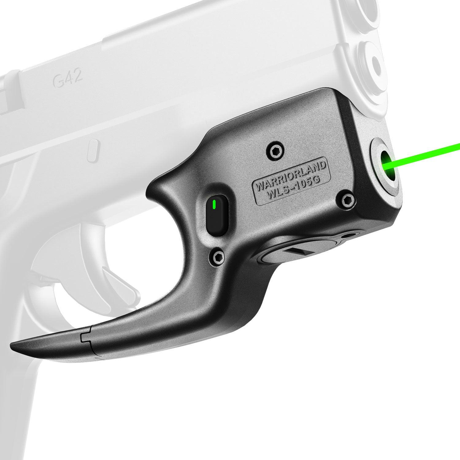 Green Laser Sight Tailored Fit G42 / G43 / G43X / G48, Ultra Compact G43 Beam Sight, Gun Sight with Ambidextrous On/Off Switch & Power Indicator, WLS-105G|WARRIORLAND - WARRIORLAND