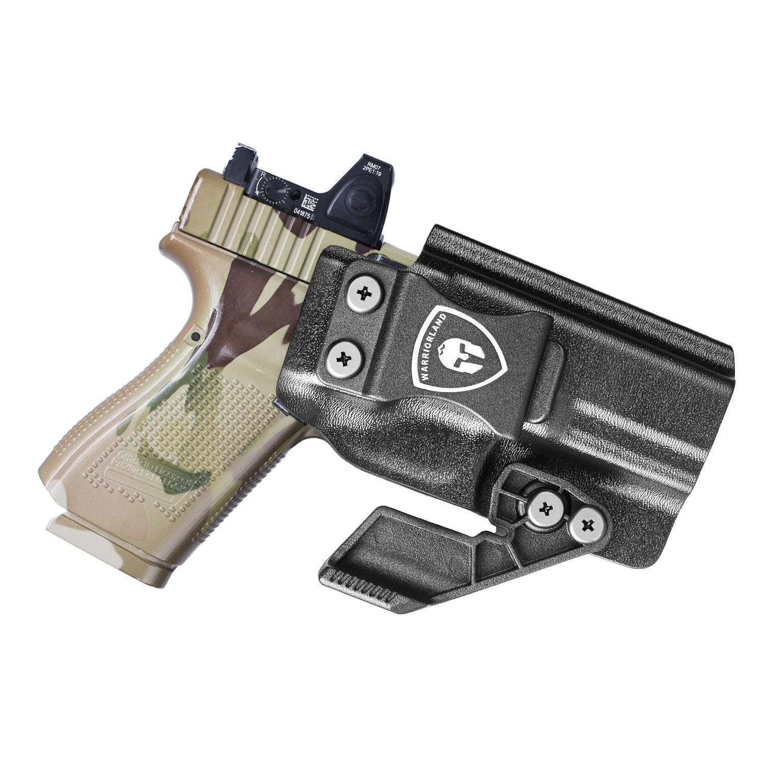 G23 Holster IWB Kydex Holster w/Claw & Optics Cut: G23 Gen 1-5 Pistol, Inside Waistband Appendix Carry G23 Gen 5 Holster, Adj. Retention & Cant, Right Hand|WARRIORLAND - WARRIORLAND