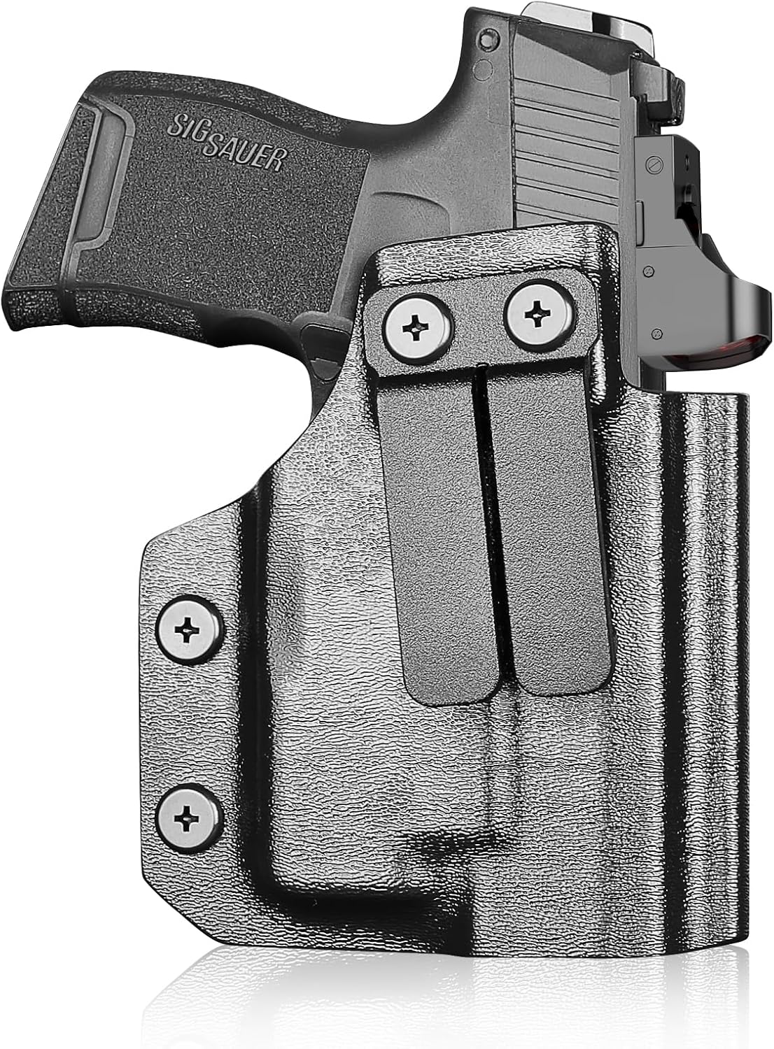 IWB Kydex Holster for P365 with TLR6, Fit Sig Sauer P365/ P365 SAS/ P365XL, Inside Waistband Conceal Carry, Optic Cut, Adj. Cant & Retention, Right Hand - WARRIORLAND