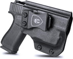WARRIORLAND IWB Kydex Holster Fit Glock 43/43X with TLR-6 /TLR-6 HL - Not Fit MOS, Inside Waistband Holster, Adj. Cant & Retention, Right/Left Hand Option - WARRIORLAND