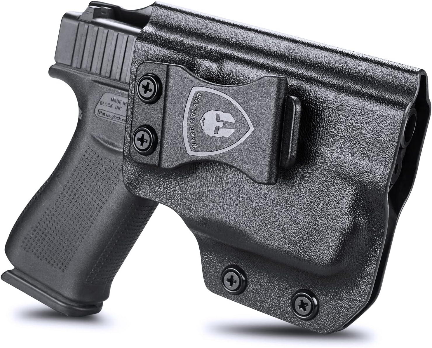 WARRIORLAND IWB Kydex Holster Fit Glock 43/43X with TLR-6 /TLR-6 HL - Not Fit MOS, Inside Waistband Holster, Adj. Cant & Retention, Right/Left Hand Option - WARRIORLAND