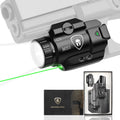 WARRIORLAND MB3 Pistol Light and Custom Kydex Holster, Fit for Sig P320 Full Size & P320-M17, Compact 500 Lumens Universal Rail Mounted Tactical Light with Green Laser & White LED, Power Indicator - WARRIORLAND