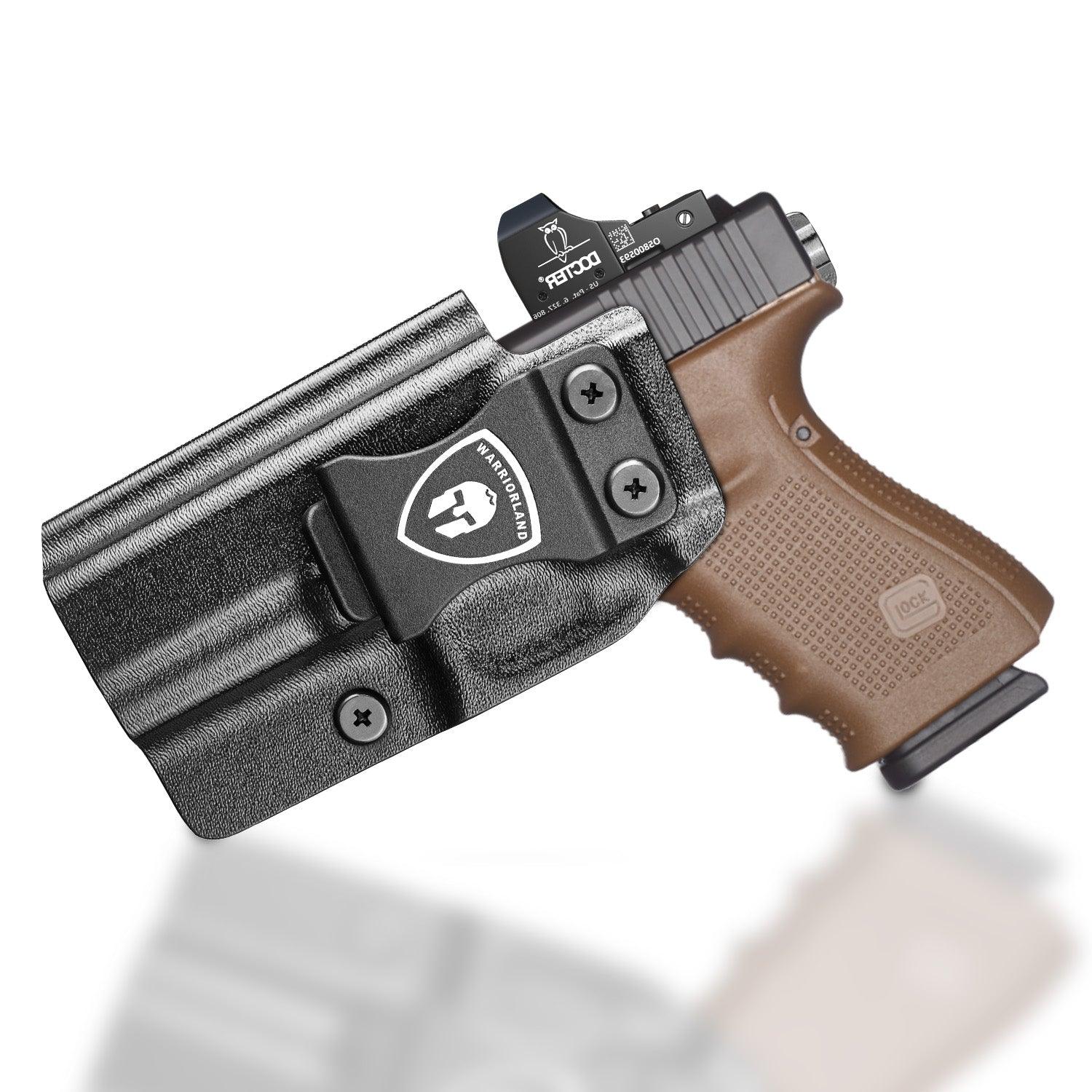 G23 Holster IWB Kydex Holster Optics Cut Fit G23 Gen 1-5 Pistol, Inside Waistband Appendix Carry G23 Gen 5 9mm Holster, Adj. Retention & Cant, Right Hand/Left Hand Optinal|WARRIORLAND - WARRIORLAND