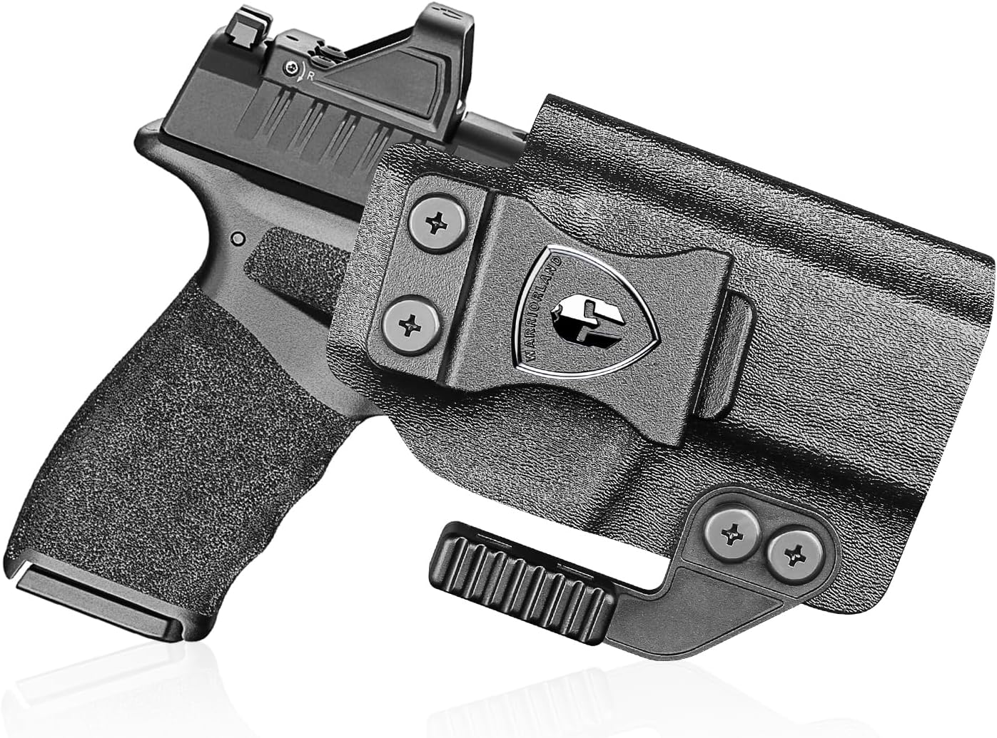 WARRIORLAND IWB Kydex Holster Compatible with Springfield Hellcat Pro, Not Fit Hellcat, Inside Waistband Appendix Conceal Carry, with Claw & Adj. Retention & Cant, Right Hand - WARRIORLAND
