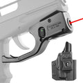 WARRIORLAND Kydex Holster for Gun with Laser Light Combo Fit for SCCY CPX1/CPX2 9mm Gen 1-2 Pistol, WLS-107 Laser Beam Sight with Power Indicator & Concealed Carry IWB Right-Hand Holster - WARRIORLAND