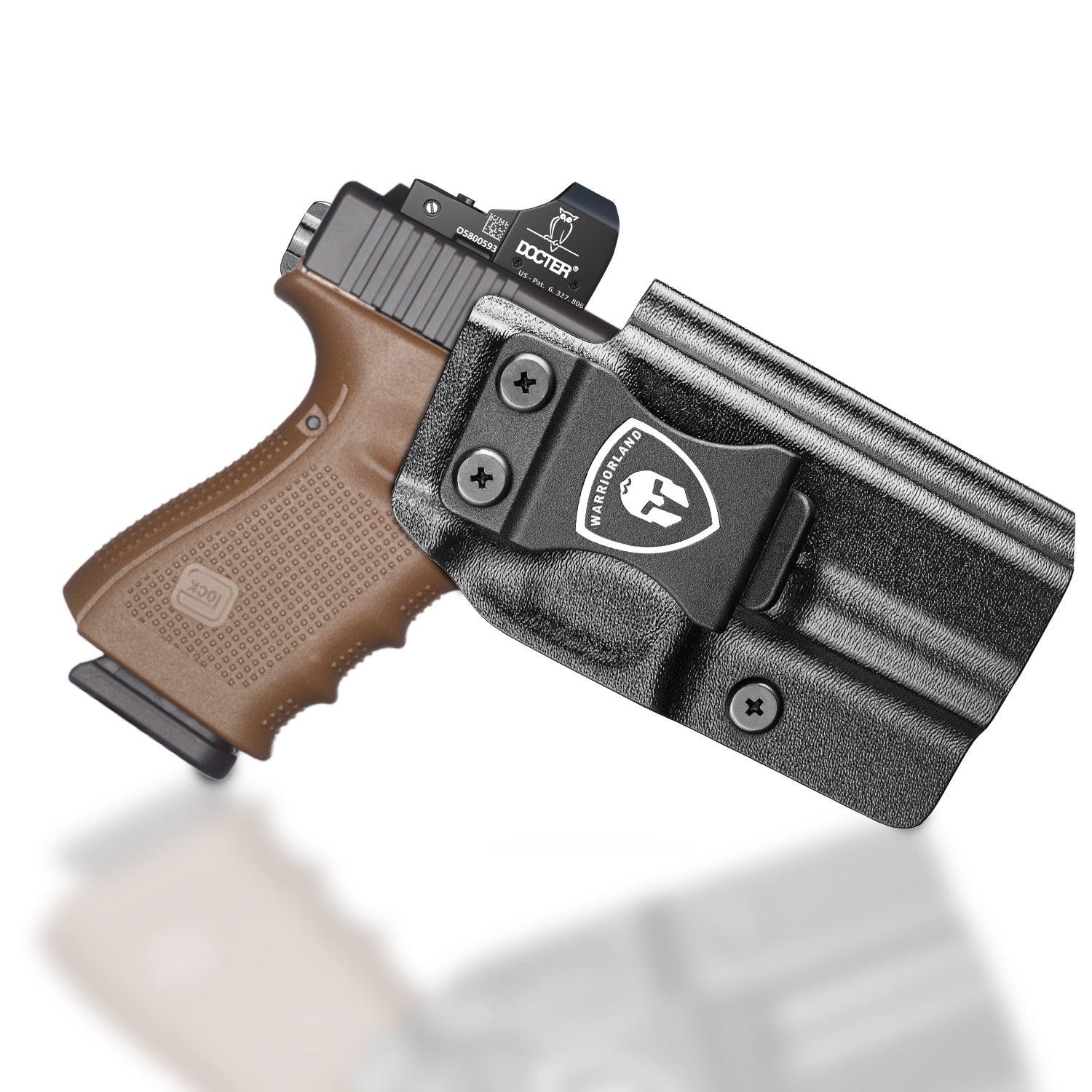 G23 Holster IWB Kydex Holster Optics Cut Fit G23 Gen 1-5 Pistol, Inside Waistband Appendix Carry G23 Gen 5 9mm Holster, Adj. Retention & Cant, Right Hand/Left Hand Optinal|WARRIORLAND - WARRIORLAND
