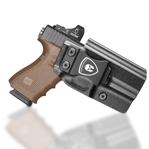 G23 Holster IWB Kydex Holster Optics Cut Fit G23 Gen 1-5 Pistol, Inside Waistband Appendix Carry G23 Gen 5 9mm Holster, Adj. Retention & Cant, Right Hand/Left Hand Optinal|WARRIORLAND - WARRIORLAND