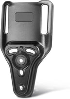 WARRIORLAND Universal Mid-Ride Belt Loop Adapter (CUBL) – 1.75” security Belt Fit, Adjustable 3-Hole Holster & 360° Gearwheel Compatibility - WARRIORLAND