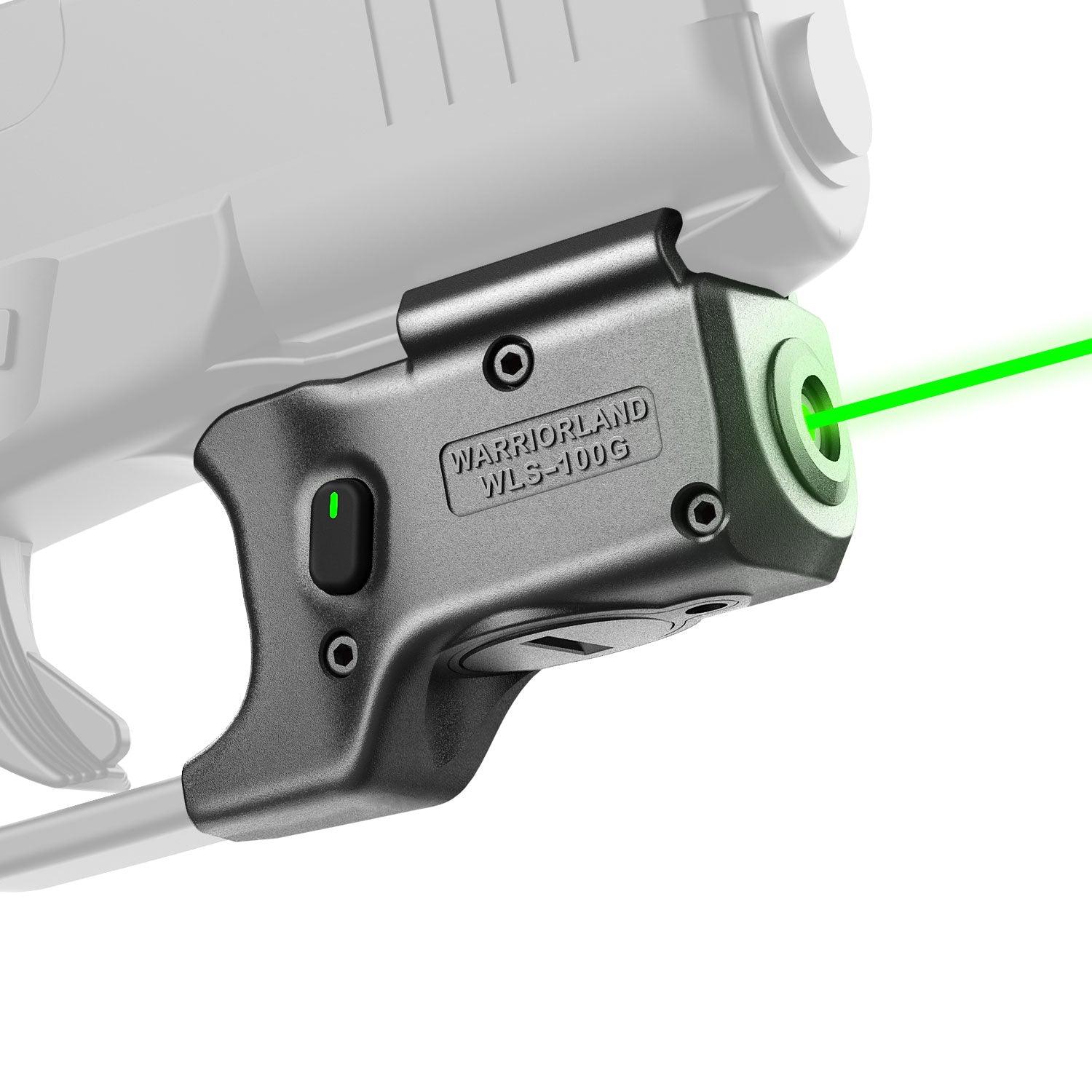 Green Laser Sight Tailored Fit G43X MOS / 48 MOS, Ultra Compact G43X MOS Beam Sight, Gun Sight with Ambidextrous On/Off Switch & Power Indicator, WLS-100G|WARRIORLAND - WARRIORLAND