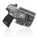 Sig P365 IWB Kydex Holster with Claw Attachment and Optic Cut: Sig Sauer P365 P365 XL P365 SAS P365X P365.380 ACP P365 ROSE.380 ACP, Inside Waistband Appendix Carry P365 Holster, Adj. Cant & Retention, Right Hand|WARRIORLAND - WARRIORLAND