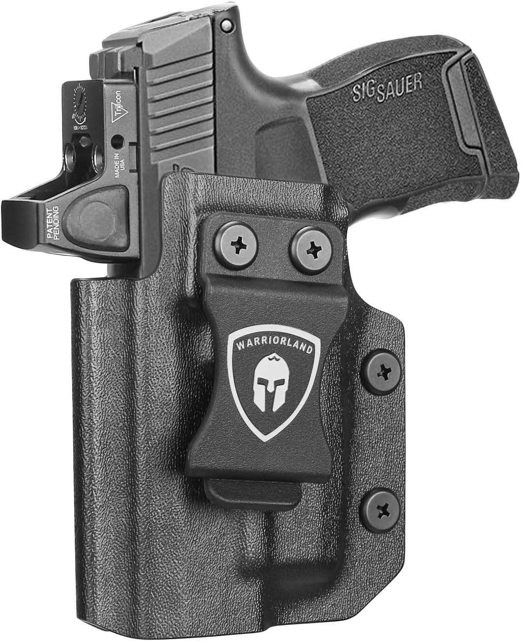 Warriorland Left Hand IWB Holster for Sig P365/P365XL, WLS-103/103G Compatible, Optic Ready Kydex (Holster Only) - WARRIORLAND