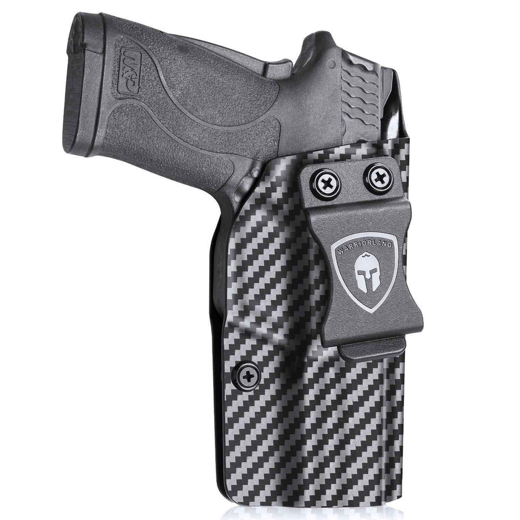 Carbon Fiber Kydex Smith & Wesson M&P Shield 9mm 380 EZ IWB Holster  | WARRIORLAND