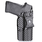 Carbon Fiber Kydex Smith & Wesson M&P Shield 9mm 380 EZ IWB Holster  | WARRIORLAND