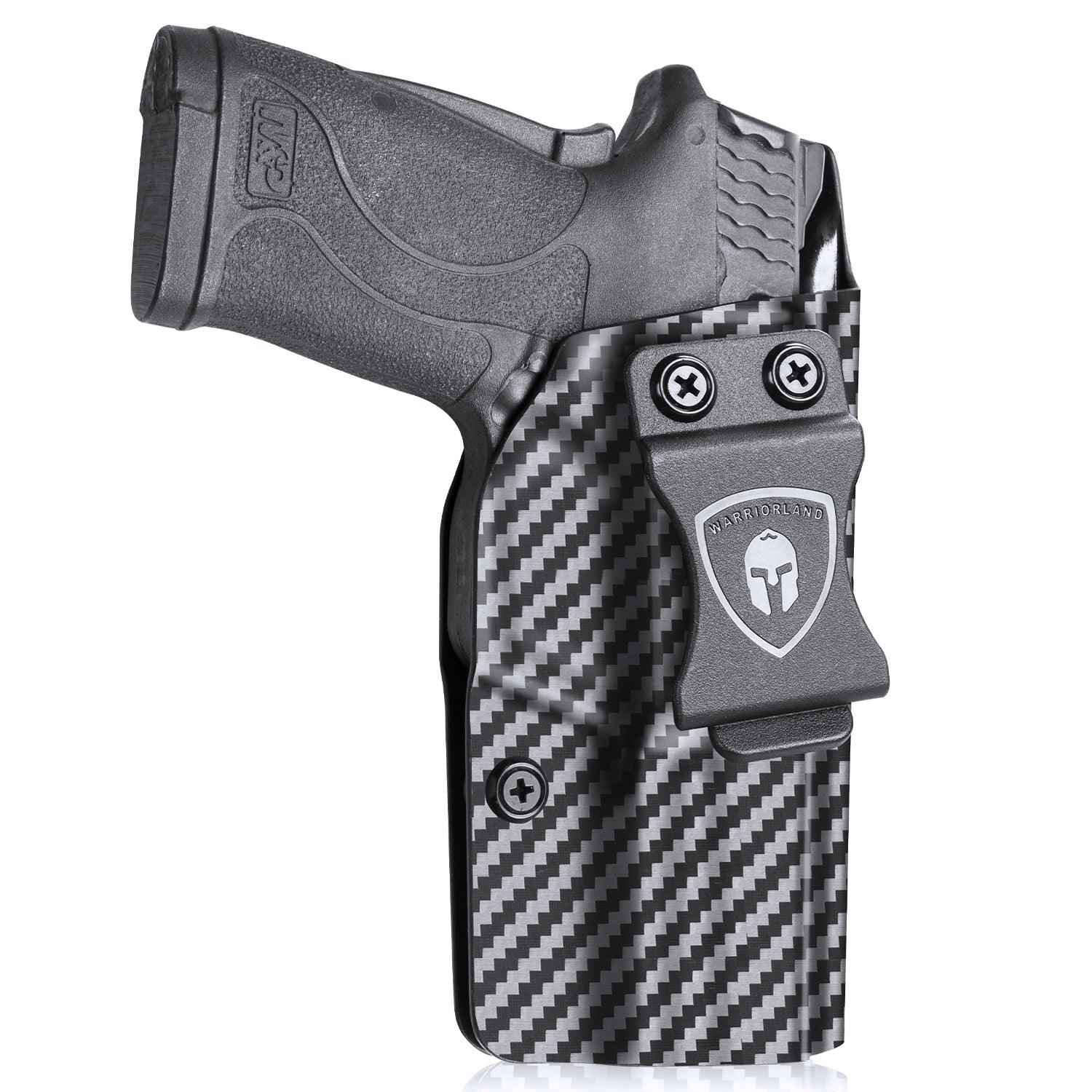 Carbon Fiber Kydex Smith & Wesson M&P Shield 9mm 380 EZ IWB Holster  | WARRIORLAND