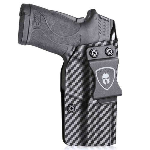 Carbon Fiber Kydex Smith & Wesson M&P Shield 9mm 380 EZ IWB Holster  | WARRIORLAND