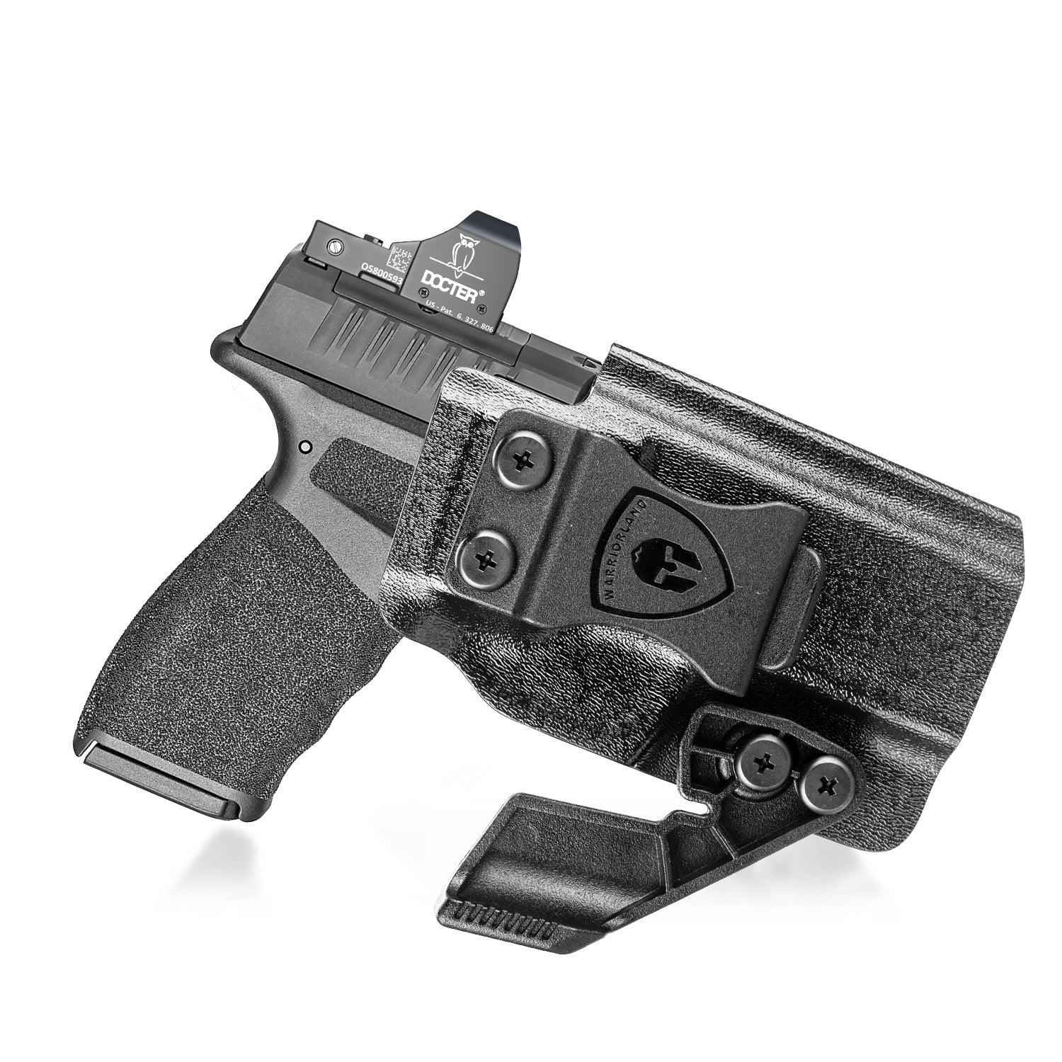 Springfield Hellcat Pro Holster  IWB Kydex Holster with Claw Optics Cut: Springfield Armory Hellcat Pro Pistol, Inside Waistband Appendix Carry Pro Holster, Adj. Retention & Cant, Right Hand |WARRIORLAND