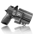 Sig P320 IWB Kydex Holster with Claw Attachment and Optic Cut: Sig Sauer P320 Compact M18 / P320 Fullsize M17, Inside Waistband Appendix Carry P320 Holster, Adj. Cant & Retention, Right|WARRIORLAND - WARRIORLAND