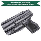 Carbon Fiber Kydex Taurus GX4 IWB Holster Concealed Carry | WARRIORLAND