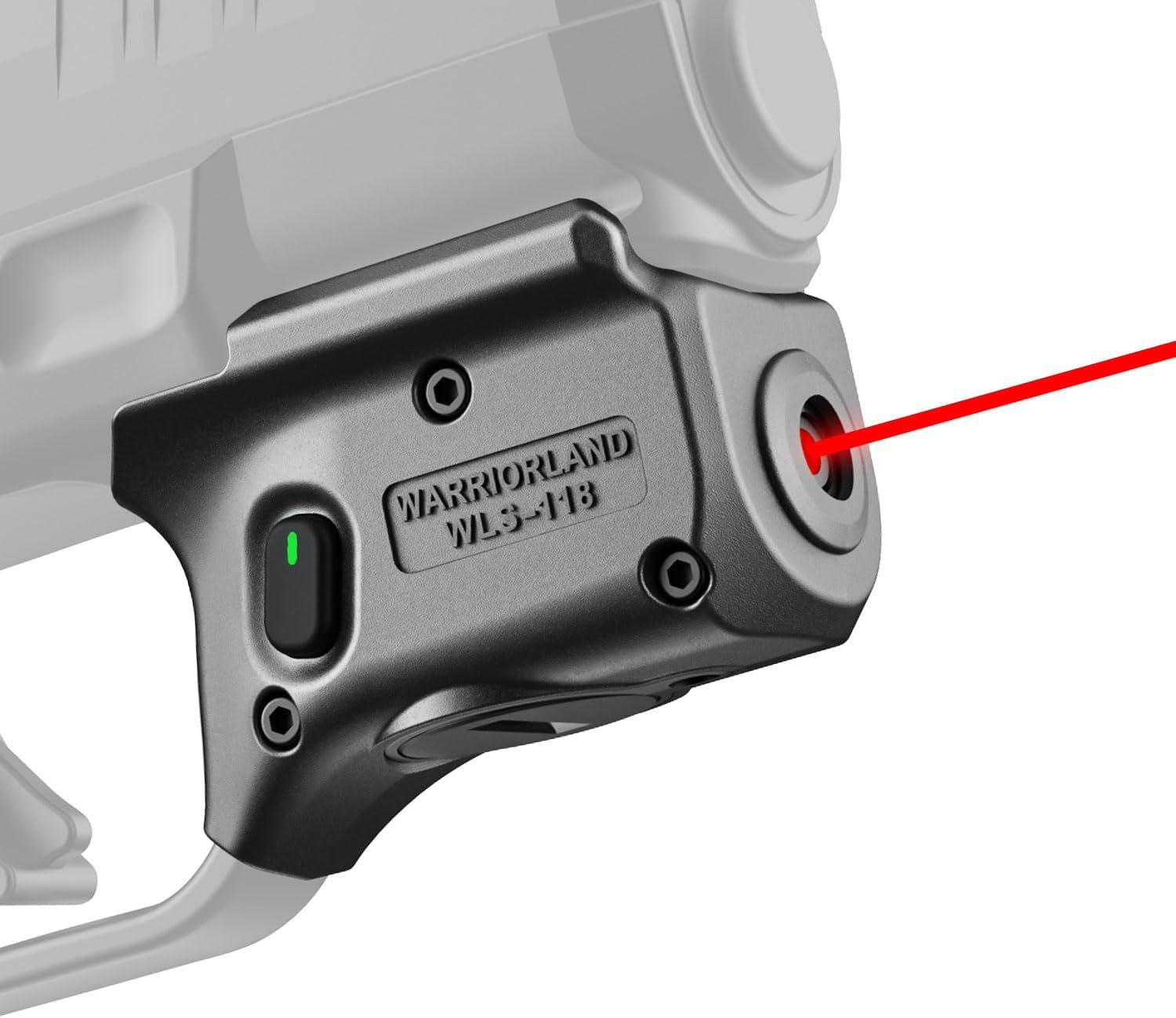 WARRIORLAND Red Laser Sight Fit Springfield Armory Hellcat (Not Fit Hellcat Pro), First Red Beam Sight with Power Indicator, Trigger Laser with Ambidextrous On/Off Switch, WLS-118 - WARRIORLAND